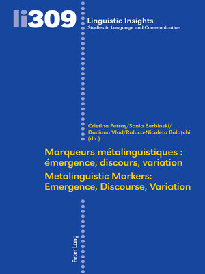 cover image of Marqueurs métalinguistiques